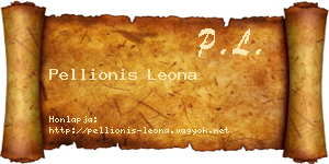 Pellionis Leona névjegykártya